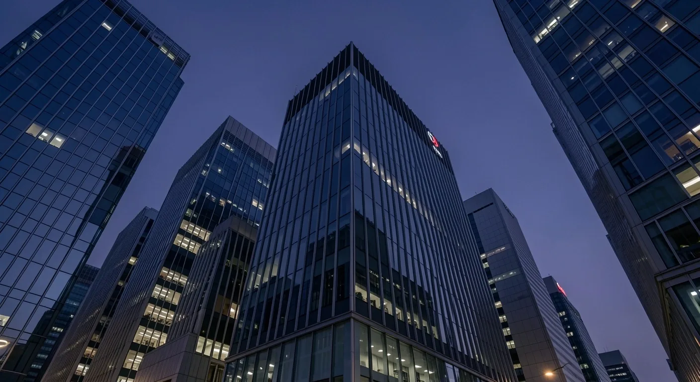 東京のオフィス街の夜景